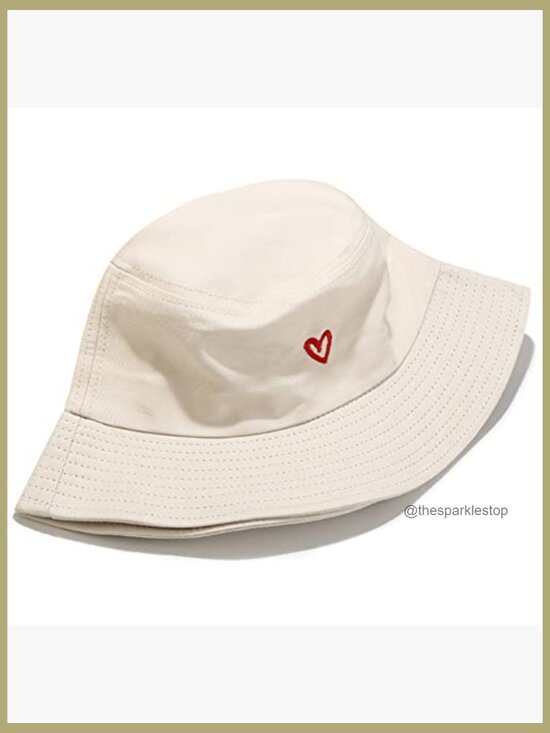 Cotton Bucket Hat with Embroidery, Foldable, SPF 15 Sun Protection main image 2